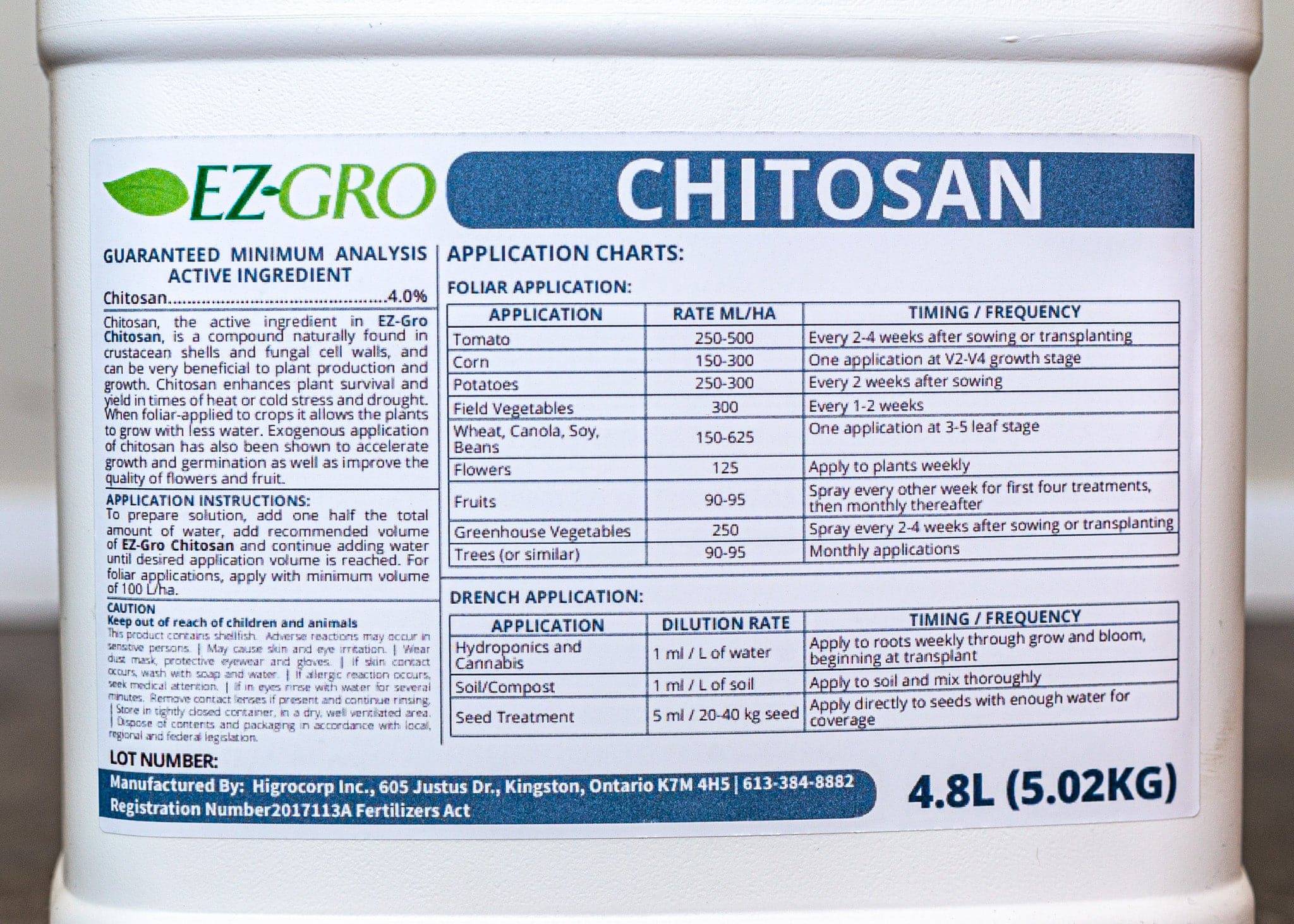Chitosan Label