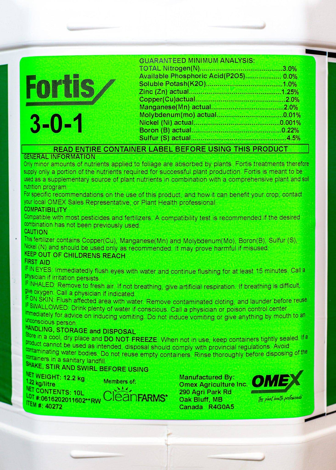 *Fortis 3-0-1* - Growforge