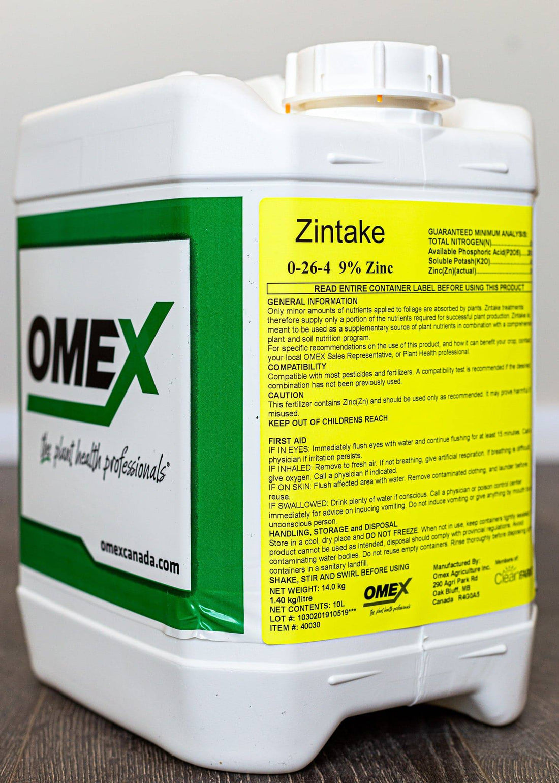 *Zintake 0-26-4 + 9% Zn* - Growforge