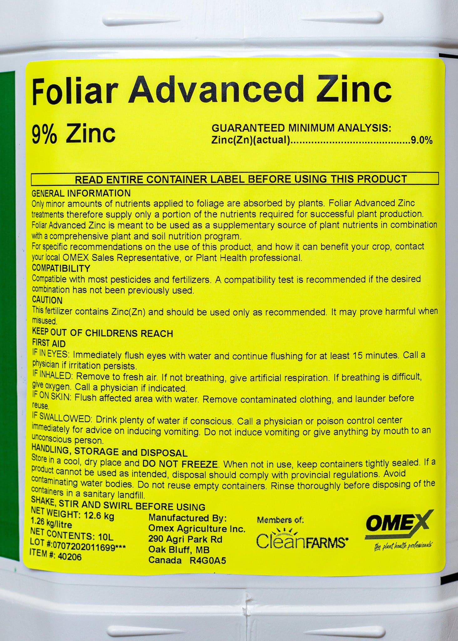 *Foliar Advanced Zn* - Growforge