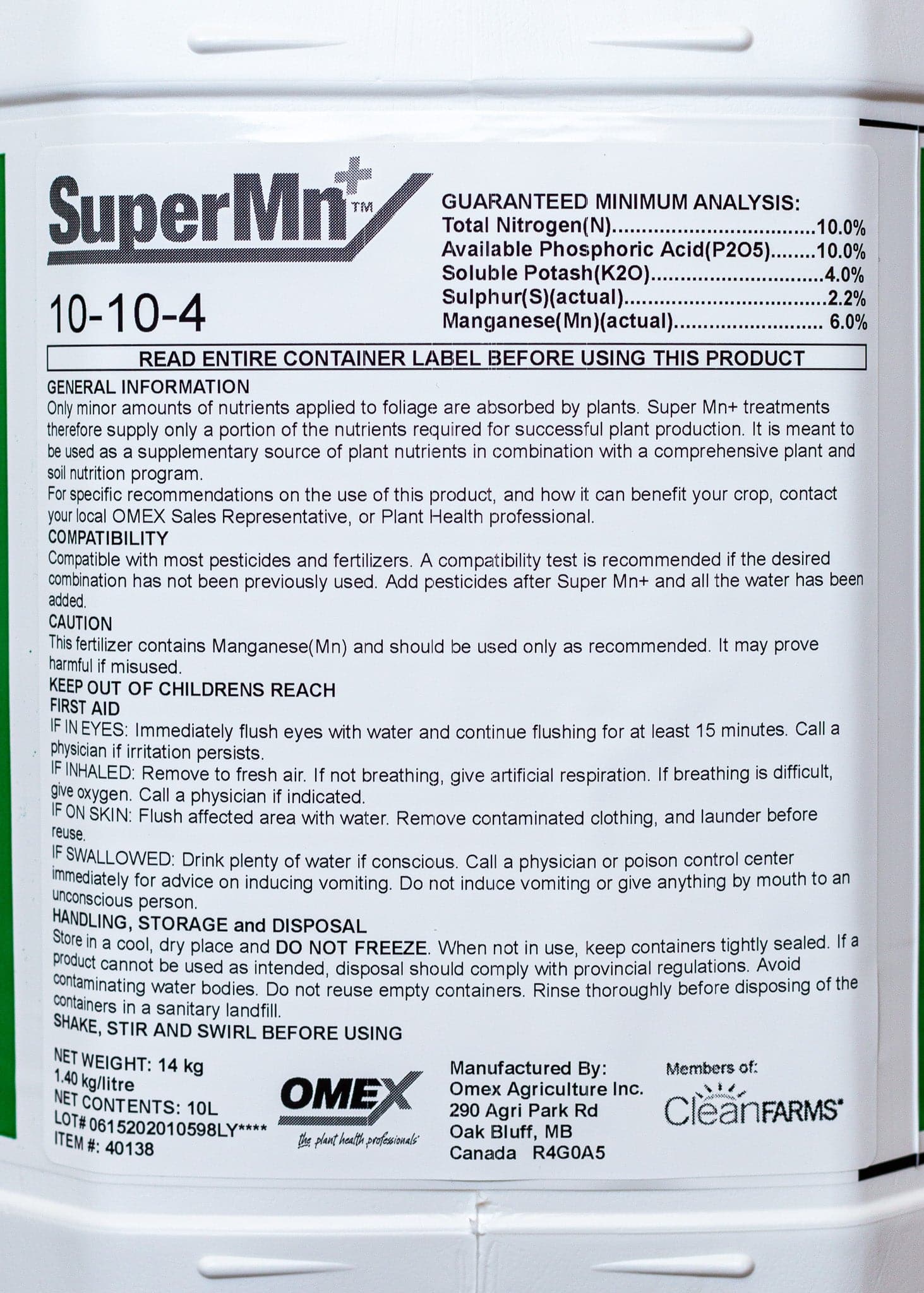 *Super Mn+ 10-10-4* - Growforge