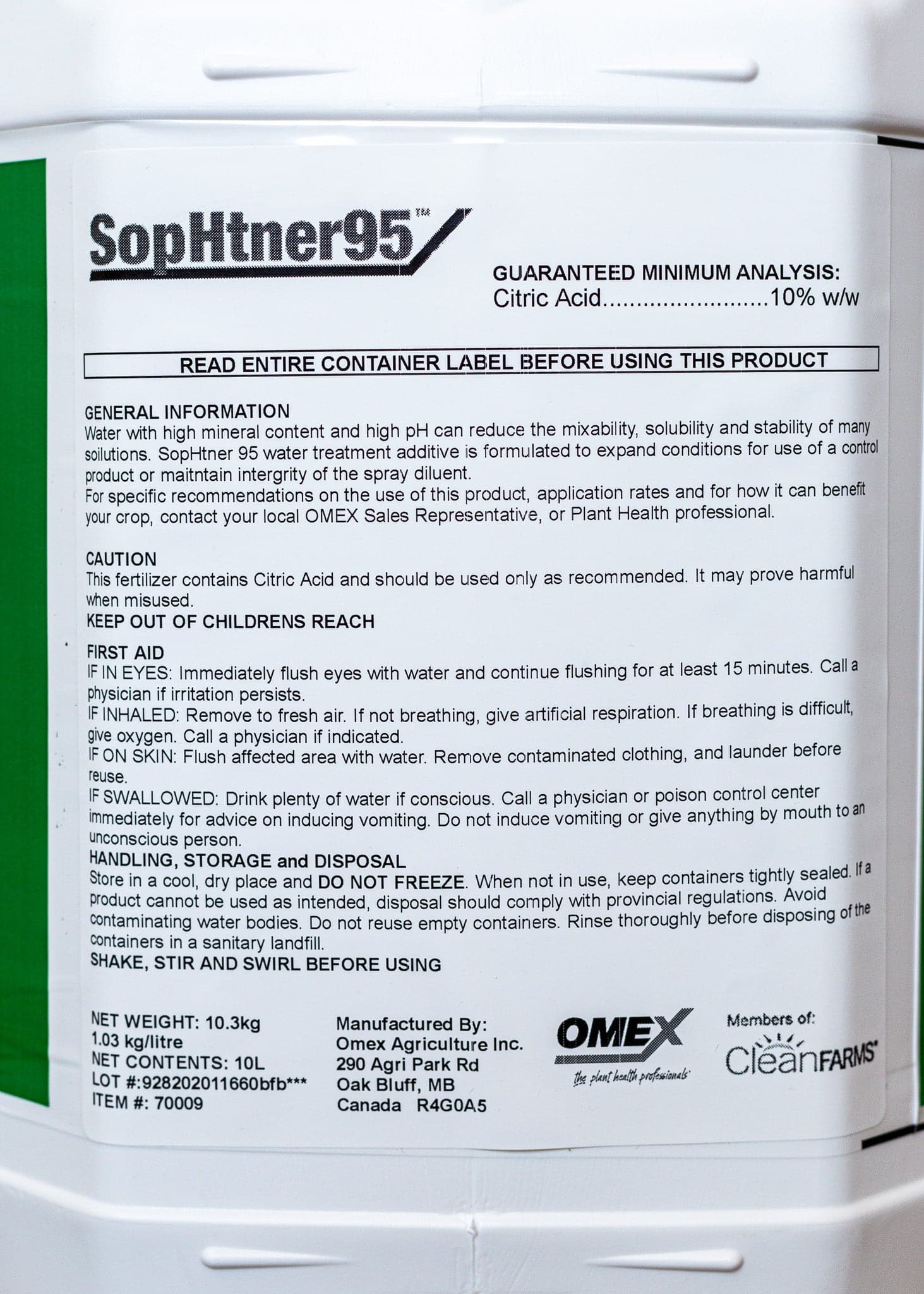 *SopHtner95* - Certified Organic - Growforge