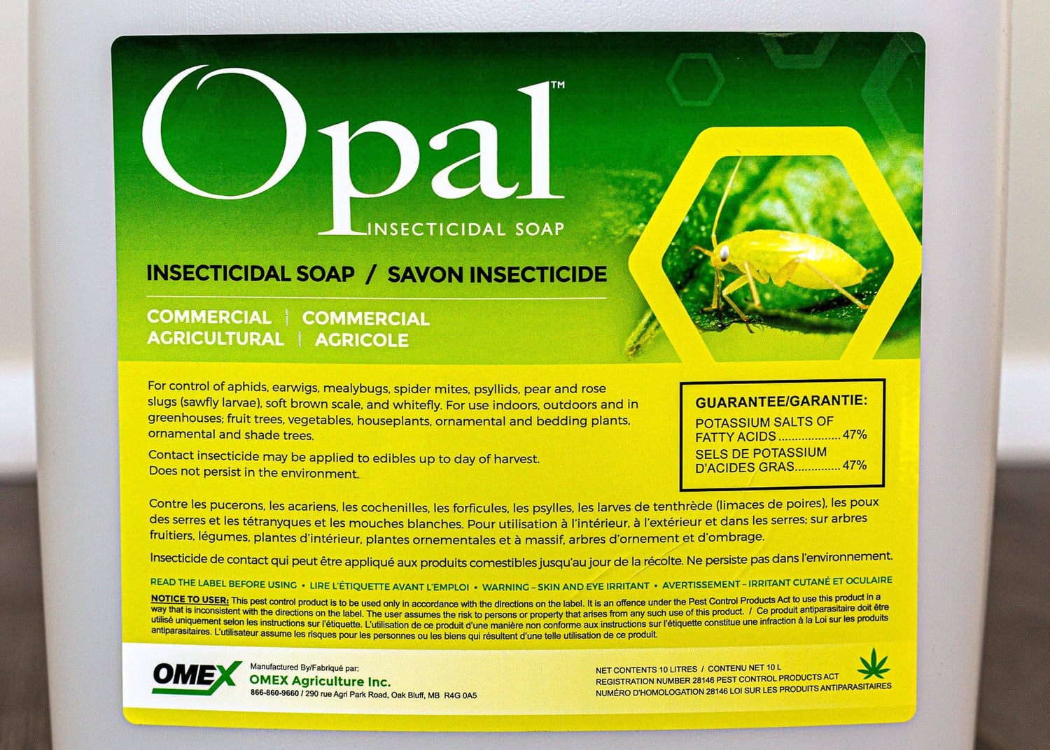 *Opal Insecticidal Soap* - Certified Organic - Growforge