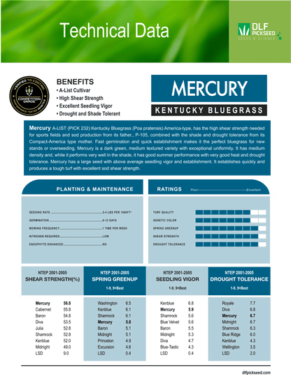 Mercury America Type - Elite Bluegrass - Growforge