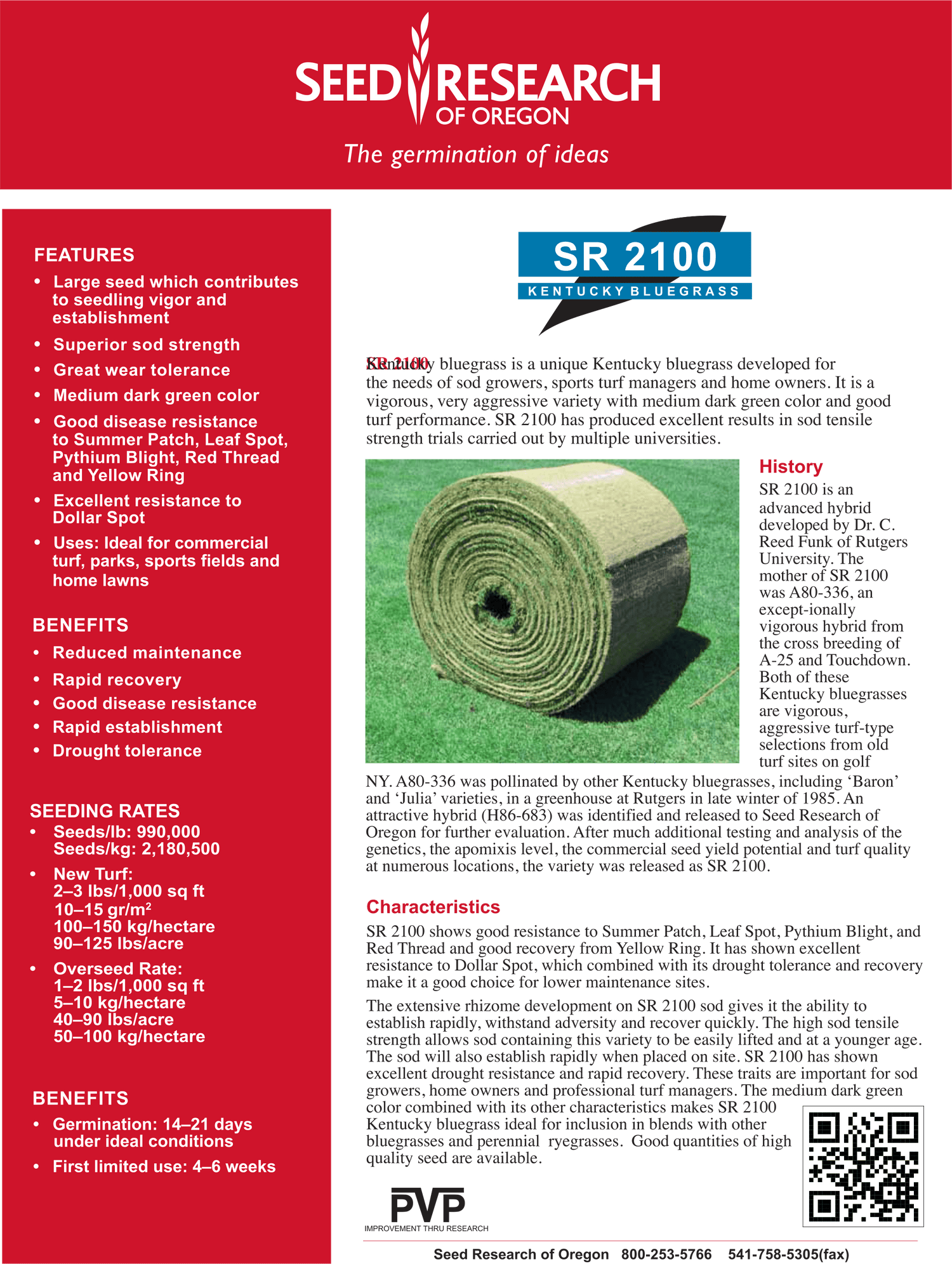 SR2100 Shamrock Type - Elite Bluegrass - Growforge